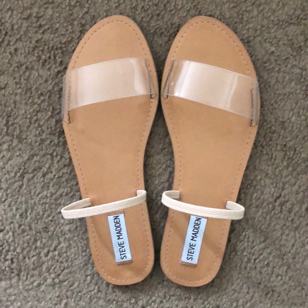 Dasha clear sandals by Steve Madden